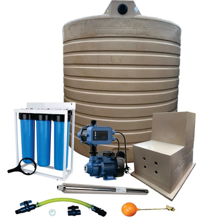 10 000l Water tank & 0.37kw Econo Peripheral Water Pump